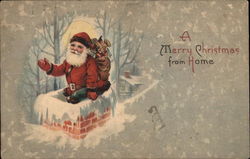 A Merry Christmas From Home Postcard