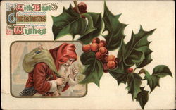 With Best Christmas Wishes Postcard