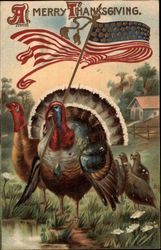 A Merry Thanksgiving Postcard