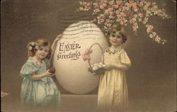 Easter Greetings Postcard