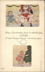 May Christmas joys so thrill you through Postcard