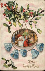 With Best Christmas Wishes Postcard