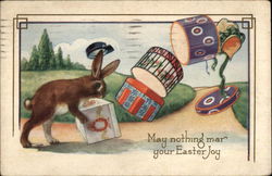 May Nothing Mar Your Easter Joy With Bunnies Postcard Postcard