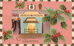 Christmas Greeting Postcard