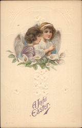 A Joyful Easter With Angels Postcard Postcard