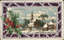 A Merry Christmas Postcard Postcard