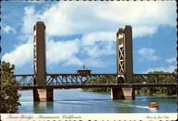 Tower Bridge Sacramento, CA Postcard Postcard