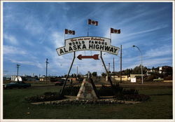 Entering Alaska Highway Dawson Creek, BC Canada British Columbia Postcard Postcard