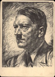 Adolf Hitler - Unser Fuhrer Postcard