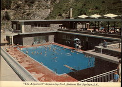 "The Aquacourt" Swimming Pool Postcard