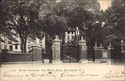 Brown University, Van Wickle Gates Providence, RI Postcard Postcard