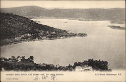 Rogers' Rock Hotel and Heart Bay Lake George, NY Postcard Postcard