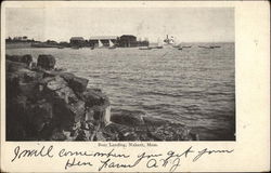 View of Boat Landing Area Nahant, MA Postcard Postcard