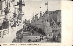 Scene in Luna Park Postcard