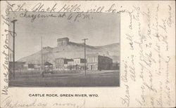 Castle Rock Green River, WY Postcard Postcard