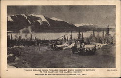 Camps on the Alaska Highway Postcard Postcard