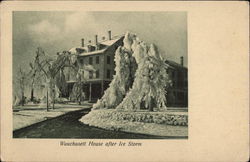 Wauchusett House After Ice Storm Postcard