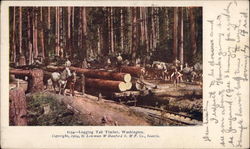 Logging Tall Timber Postcard