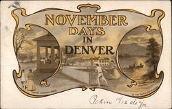 November Days in Denver Colorado Postcard Postcard