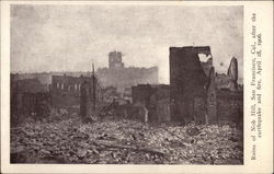 Ruins of Nob Hill After the Earthquake and Fire, April 18, 1906 Postcard