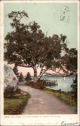 The Shore Path, Bar Harbor Postcard