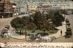 View of Alamo Plaza San Antonio, TX Postcard Postcard