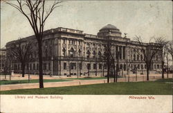 Library and Museum Building Postcard