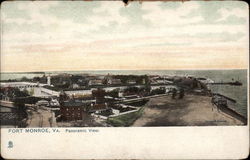 Panoramic View of Fort Monroe Virginia Postcard Postcard