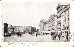 Public Square, Looking West Watertown, NY Postcard Postcard