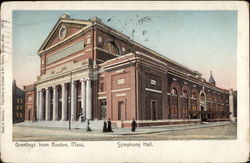 Symphony Hall Boston, MA Postcard Postcard