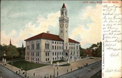 City Hall Worcester, MA Postcard Postcard