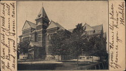 Large Brick Building Postcard