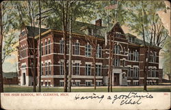 The High School Mount Clemens, MI Postcard Postcard