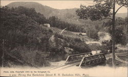 Along the Berkshire Street RR, Berkshire Hills Postcard