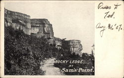 Rocky Ledge at Sam's Point Cragsmoor, NY Postcard Postcard