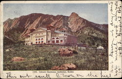 Colorado Chautauqua Auditorium Postcard