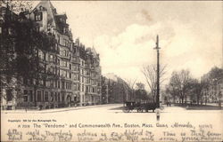 The "Vendome" and Commonwealth Ave Postcard