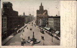 City Hall Square Milwaukee, WI Postcard Postcard