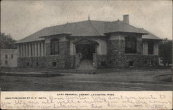 Cary Memorial Library Lexington, MA Postcard Postcard