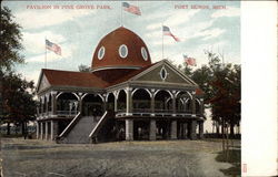 Pavilion in Pine Grove Park Postcard