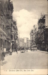 View of Chinatown (Mott St.) New York, NY Postcard Postcard