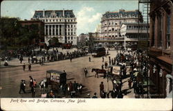 Park Row and Bridge, Entrance Postcard