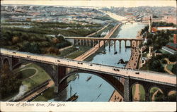 View of Harlem River New York, NY Postcard Postcard