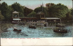 Boat House, Central Park Postcard