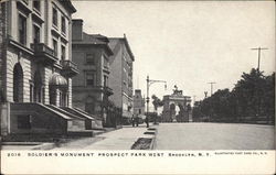 Soldier's Monument, Prospect Park West Postcard