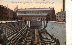 Dry Dock No. 1, Facing 3rd St., Navy Yard Brooklyn, NY Postcard Postcard