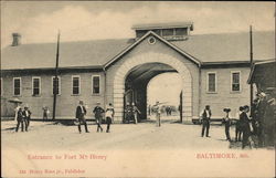 Entrance to Fort McHenry Postcard