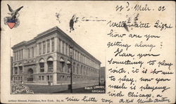 View of Public Library Postcard