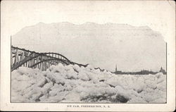 Ice Jam & Bridge Postcard