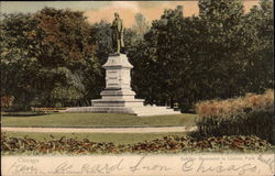 Schiller Monument in Lincoln Park Chicago, IL Postcard Postcard